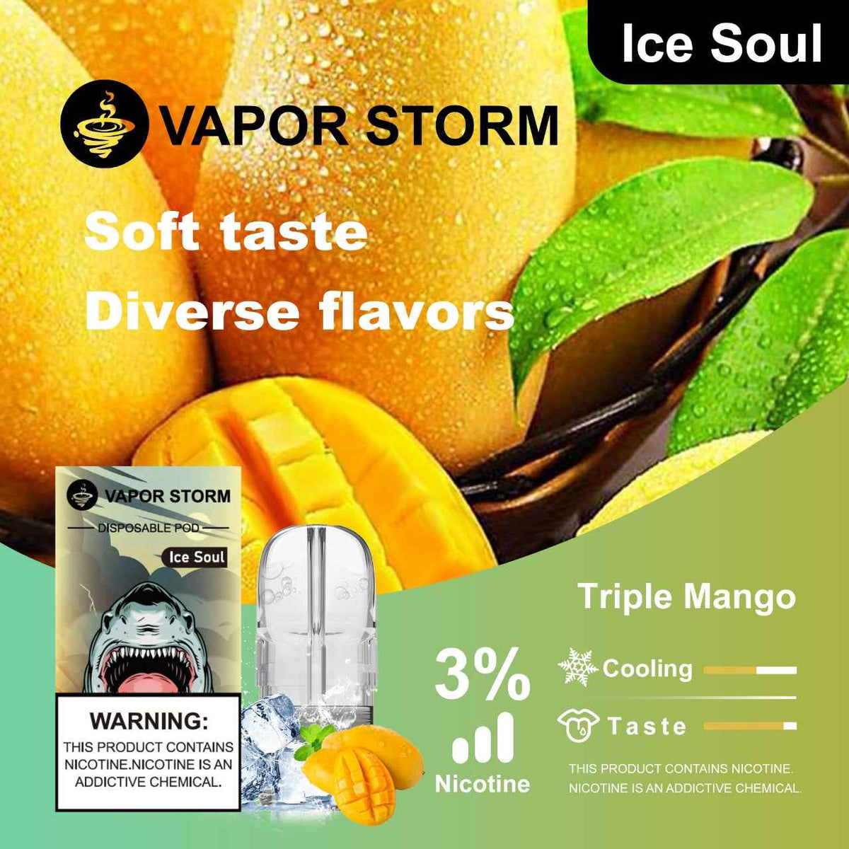 風暴五代煙彈 VAPOR STORM 五代通用電子菸彈