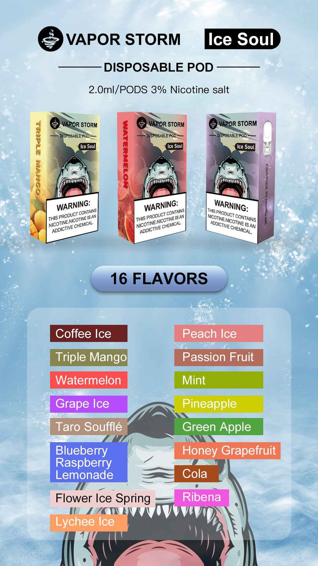 風暴五代煙彈 VAPOR STORM 五代通用電子菸彈