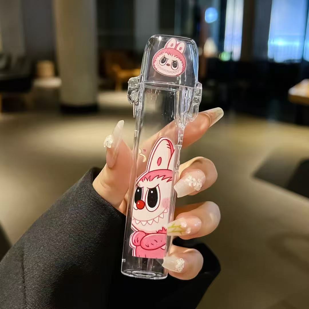 Labubu彈蓋保護殼 拉布布印花圖案 電子煙主機保護殼