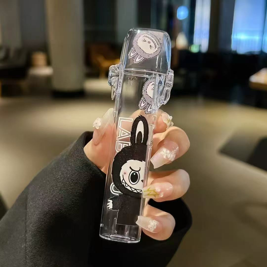 Labubu彈蓋保護殼 拉布布印花圖案 電子煙主機保護殼