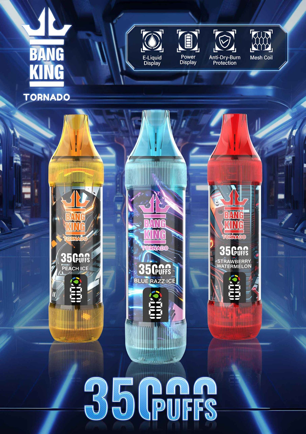 Bang King拋棄式35000口  歐美熱銷王者級一次性