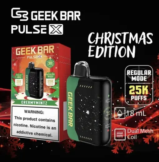 美國爆品GEEK BAR Pulse X 25000口 脈衝一次性盒子 拋棄式