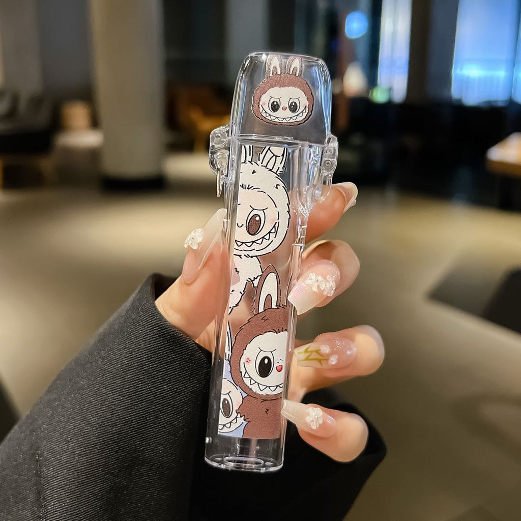 Labubu彈蓋保護殼 拉布布印花圖案 電子煙主機保護殼