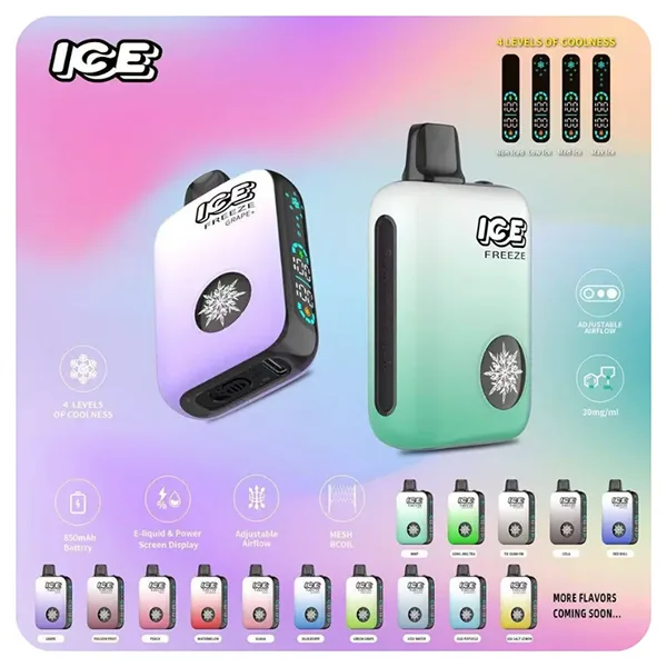 ICE拋棄式10000口 一次性糖果 可調節涼度